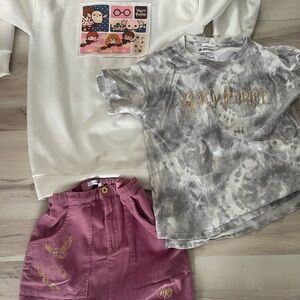 Reserved Kids Matching Set - White, Gray, Pink